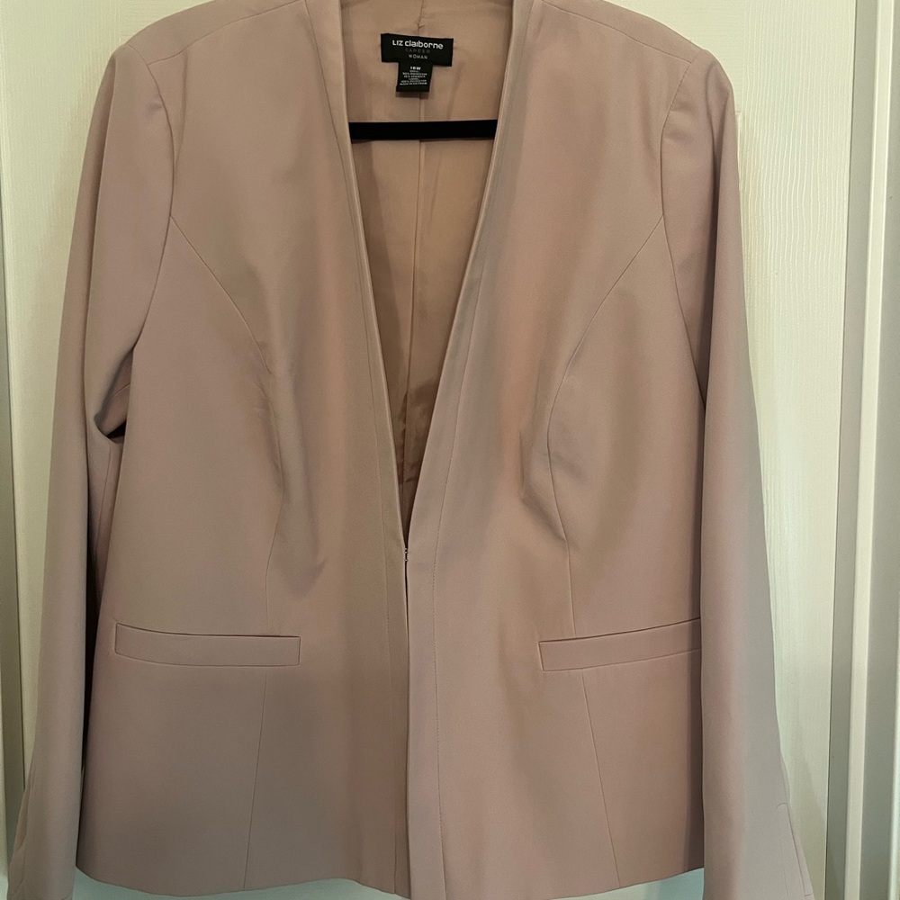 Liz Claiborne Pink Blazer Modern Professional Design